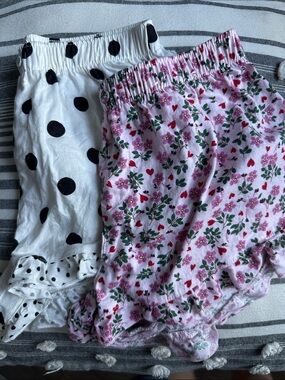 wild fable Pink Floral & White Polka Dot Womens Cotton Pajama Shorts - 2-Pack
